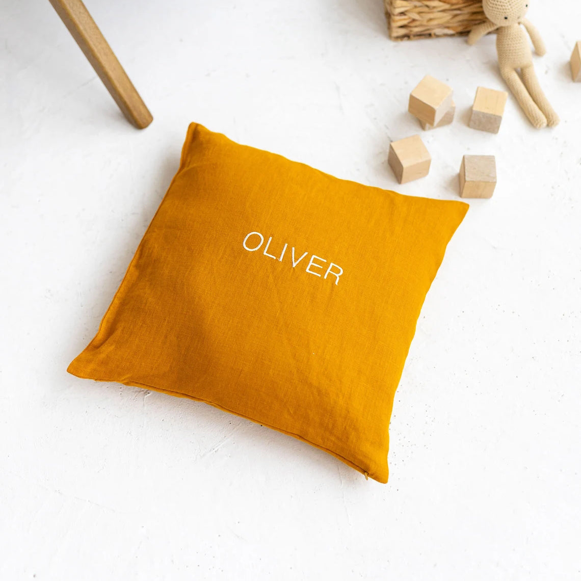 Embroidered With Name Custom Pillowcase Peachskin , Flannel, Linen Pillow Throw Covers Pillow Case Cushion Cover Dropshipping