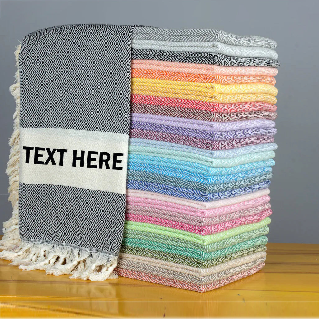 Embroidered towel with tassels Polyester bath towel Wholesale Dropshipping