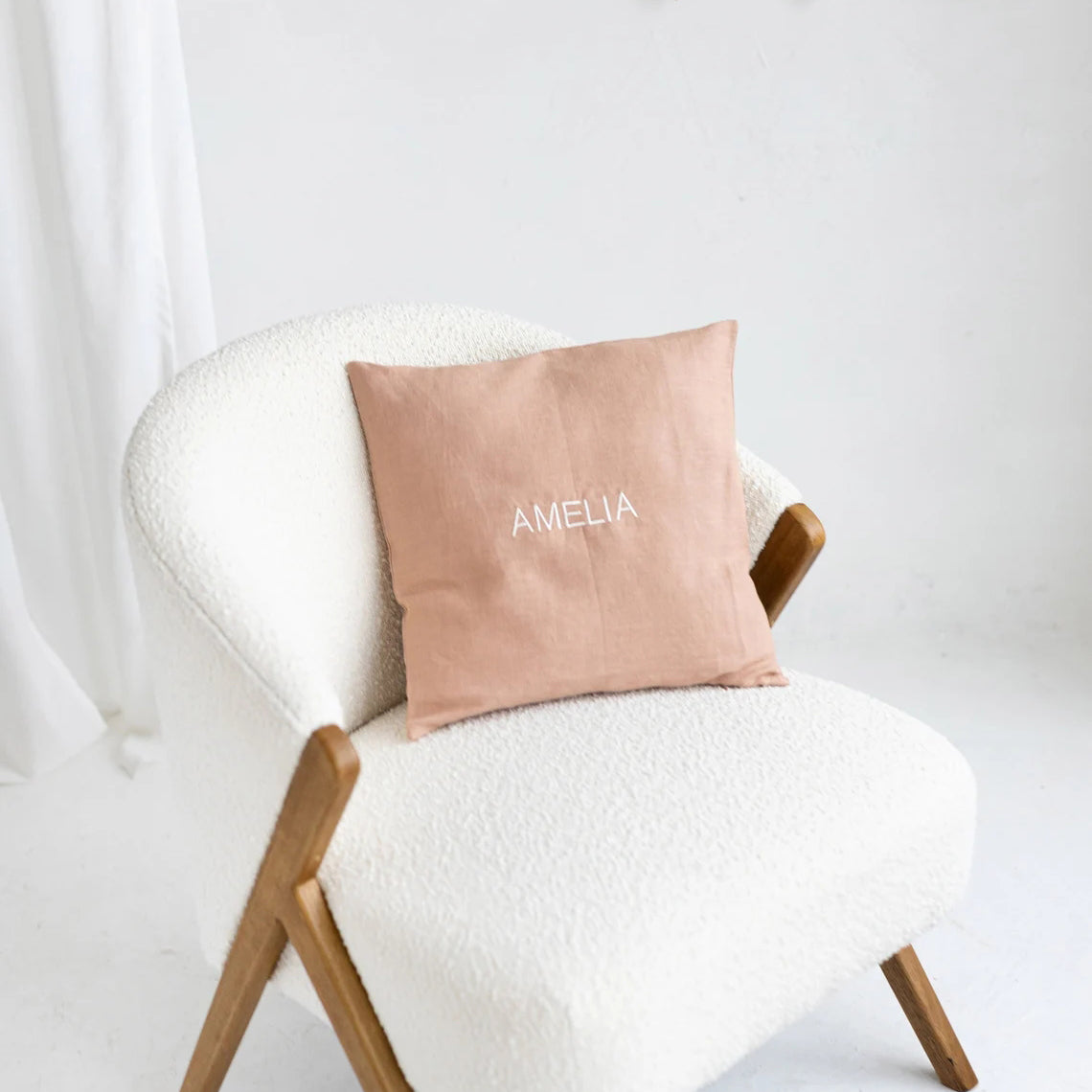 Embroidered With Name Custom Pillowcase Peachskin , Flannel, Linen Pillow Throw Covers Pillow Case Cushion Cover Dropshipping