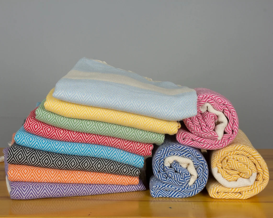 Embroidered towel with tassels Polyester bath towel Wholesale Dropshipping