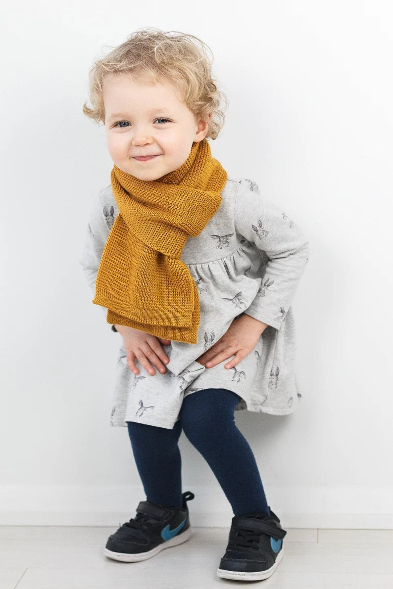 Embroidered scarf Personalized Toddler and Child Knit Scarf - Cozy Winter Accessory kid