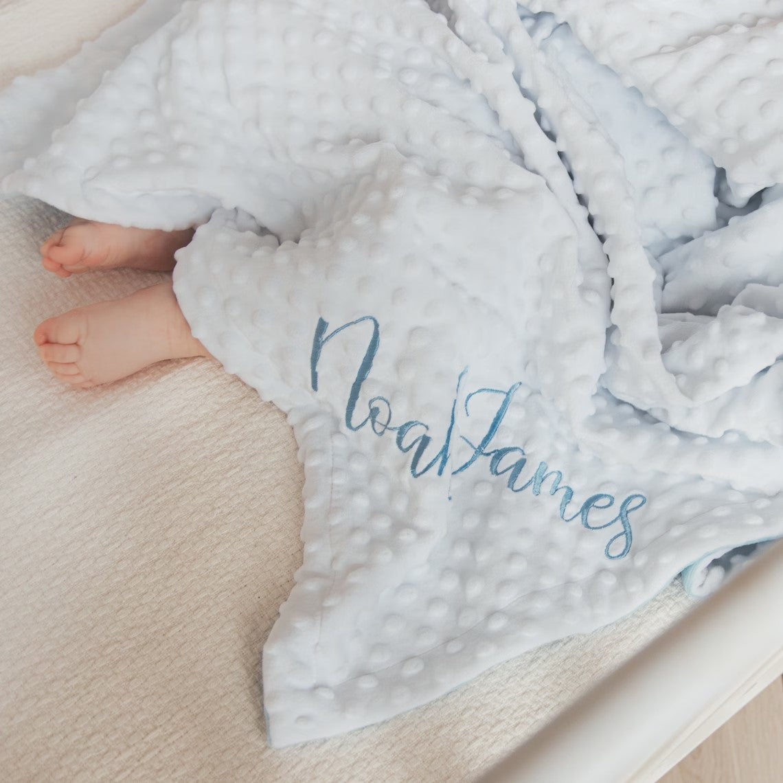 Embroidery custom Blanket Newborn Baby Girl Personalized Baptism Gift, Custom Minky With Name Swaddle Blankets