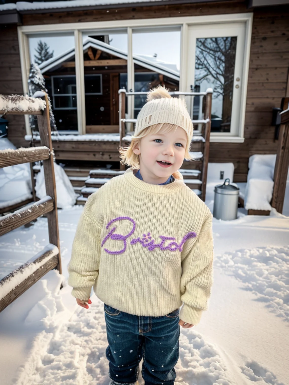 Personalized Hand-Embroidered Sweaters for Babies and Toddlers