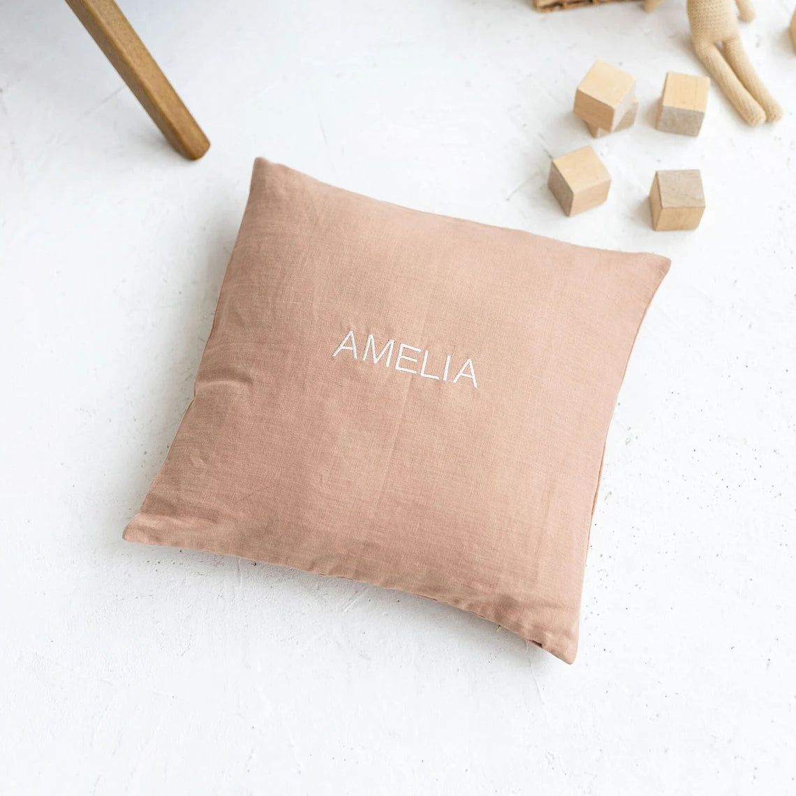 Embroidered With Name Custom Pillowcase Peachskin , Flannel, Linen Pillow Throw Covers Pillow Case Cushion Cover Dropshipping