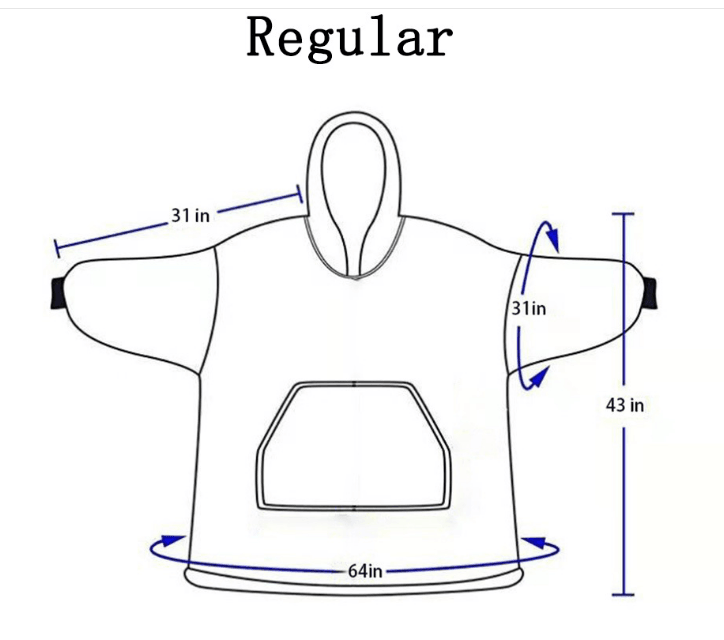 Custom hoodie blanket oodie - Chencai Flexible Customization Supply Chain