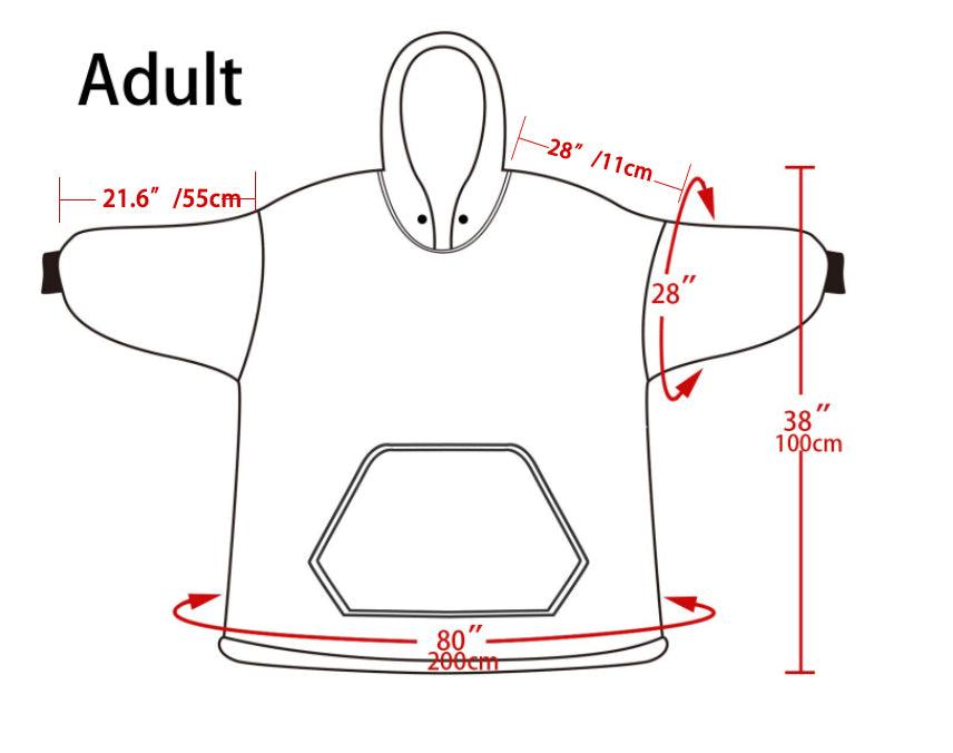 Custom hoodie blanket oodie - Chencai Flexible Customization Supply Chain