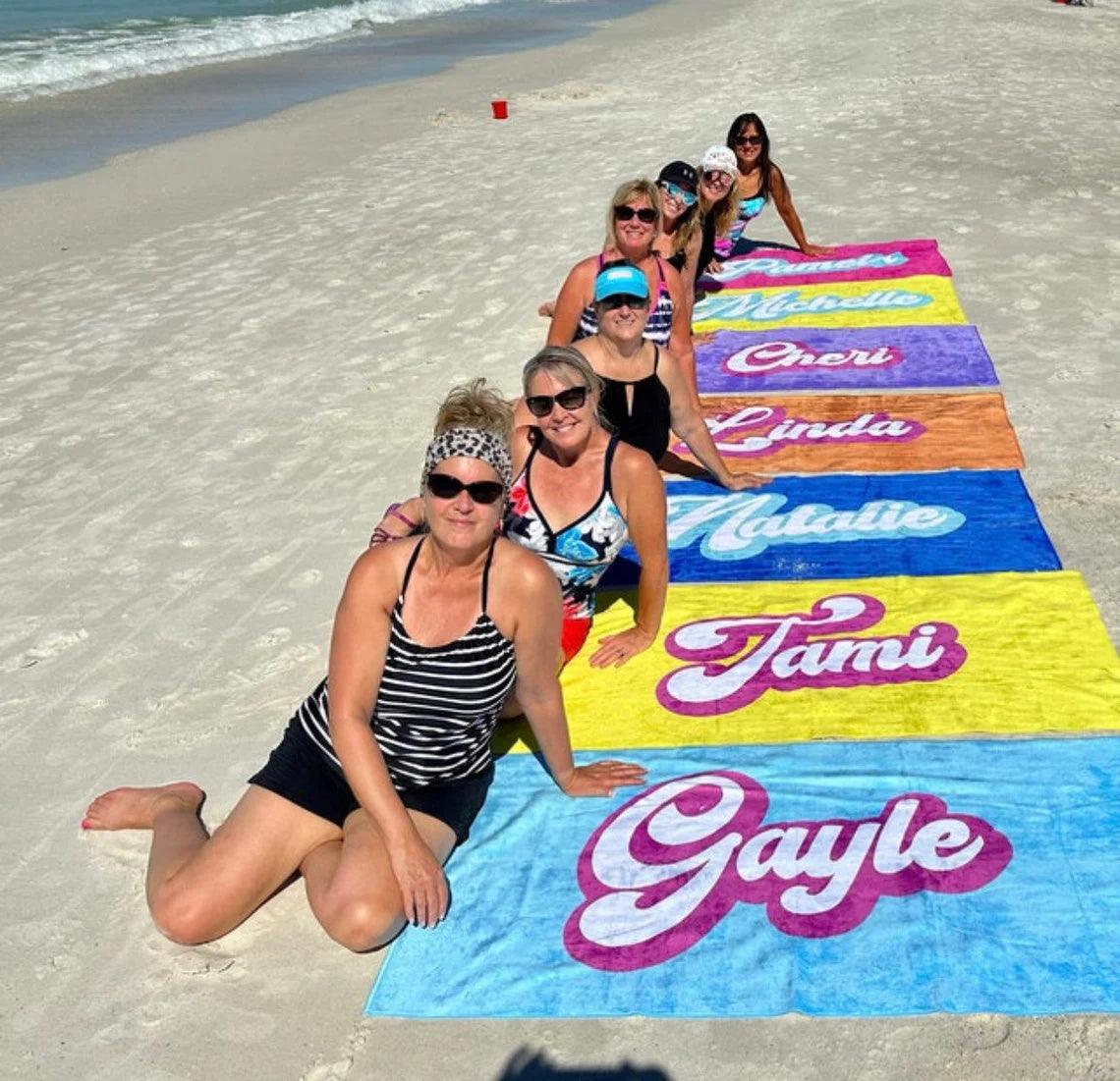 Custom name Beach Towel B2B - Chencai Flexible Customization Supply Chain